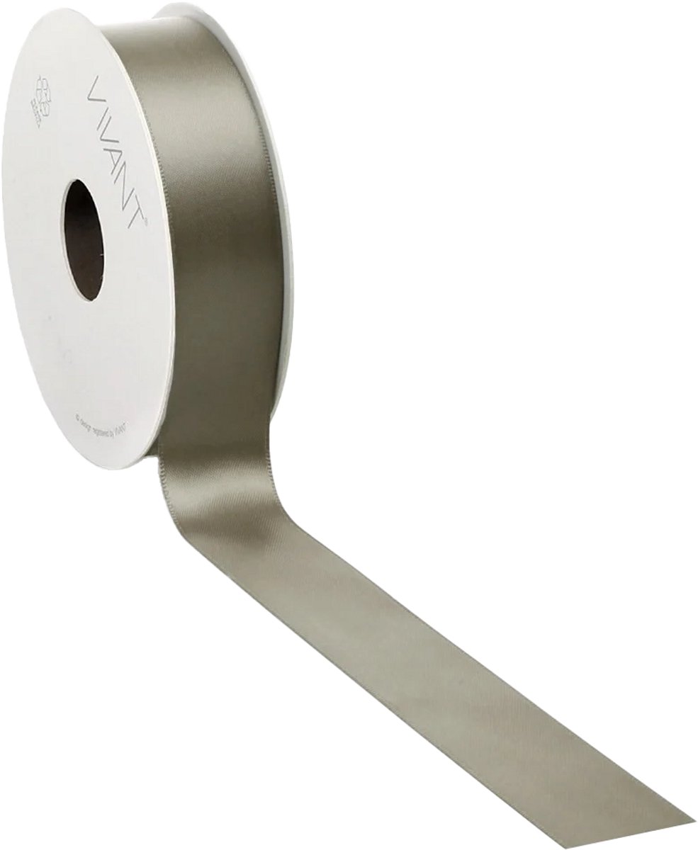 Taupe Satijnlint | zeer luxe kwaliteit |6 mm / 50 mtr.